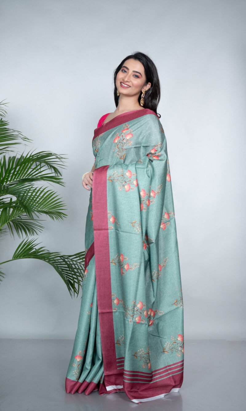'Deep Lagoon' Manipuri Silk