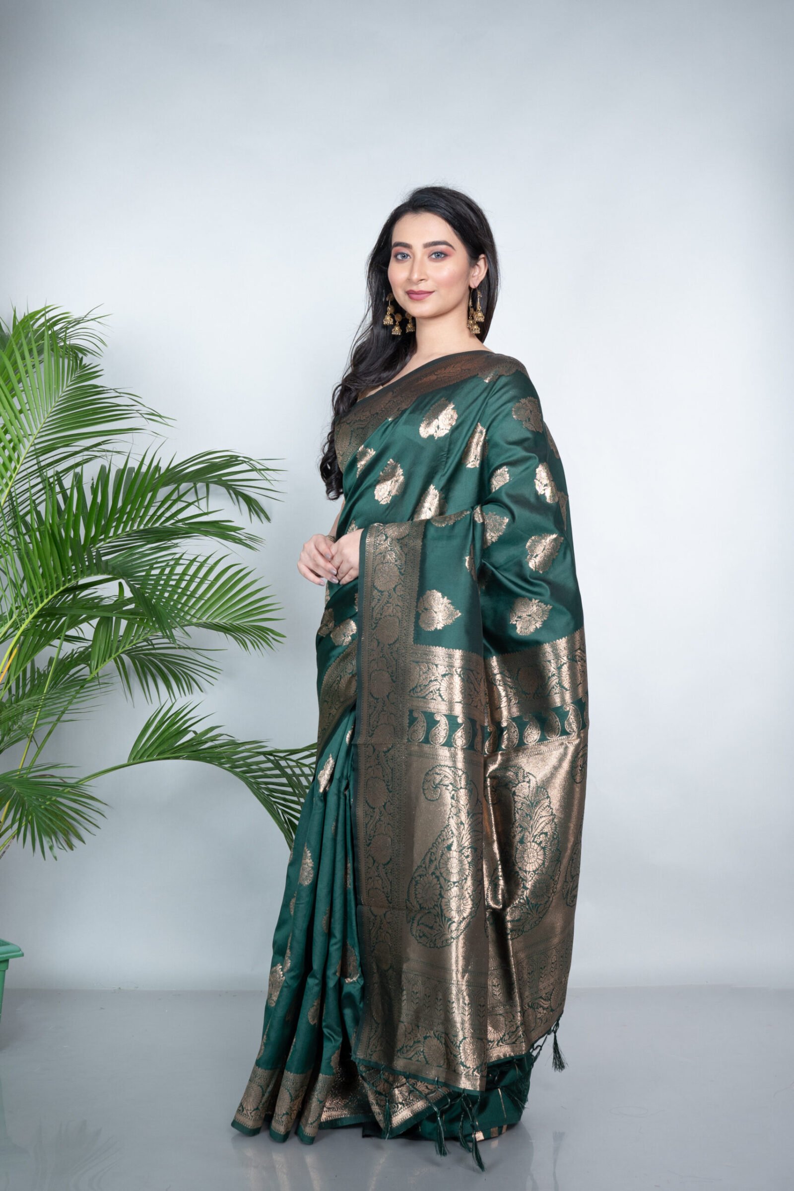 Kanjeevaram 'Mystic Forest'  Silk