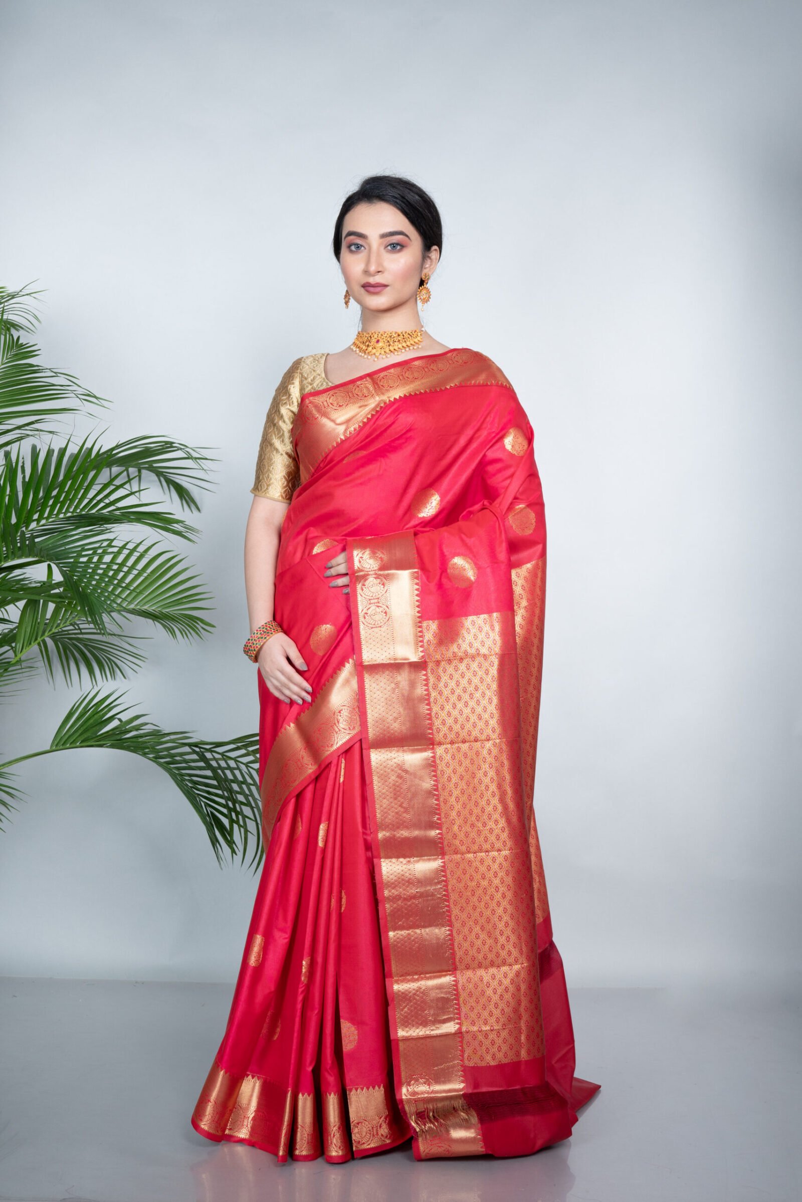 Kanjeevaram 'Rosy Reverie'  Silk - Image 2