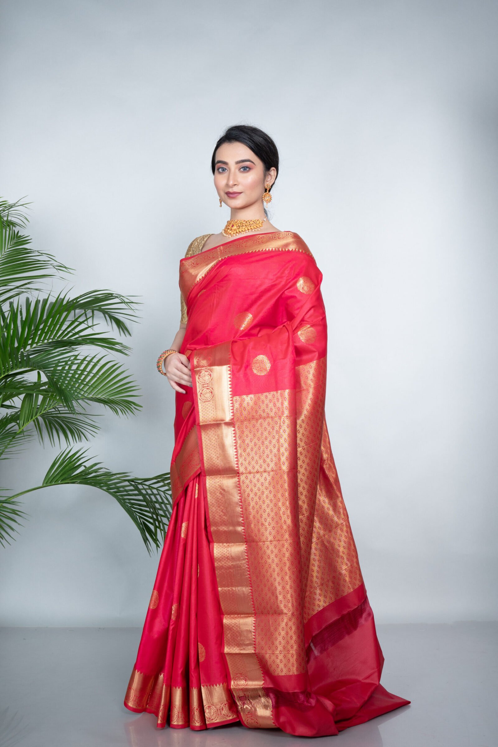 Kanjeevaram 'Rosy Reverie'  Silk
