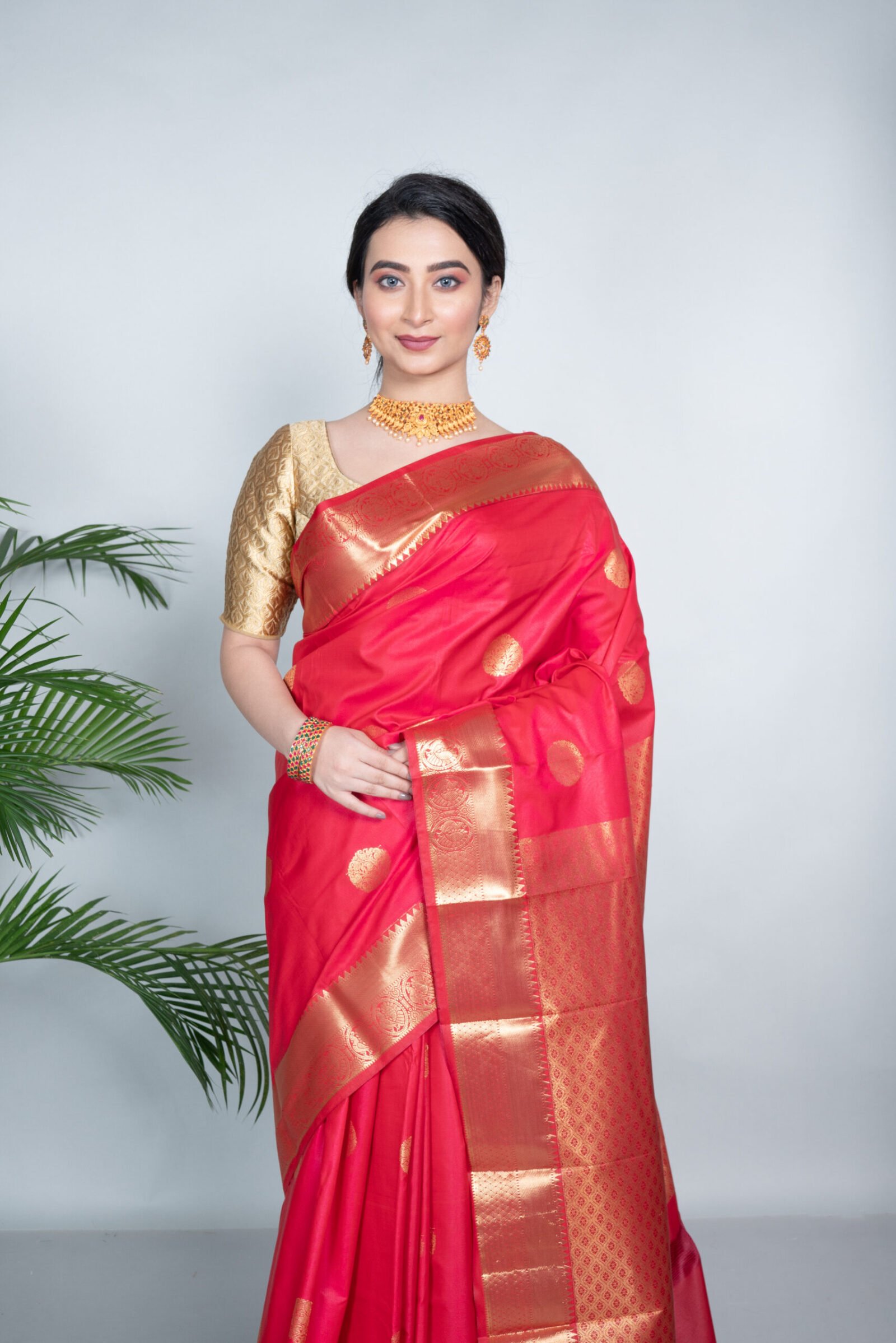 Kanjeevaram 'Rosy Reverie'  Silk - Image 3