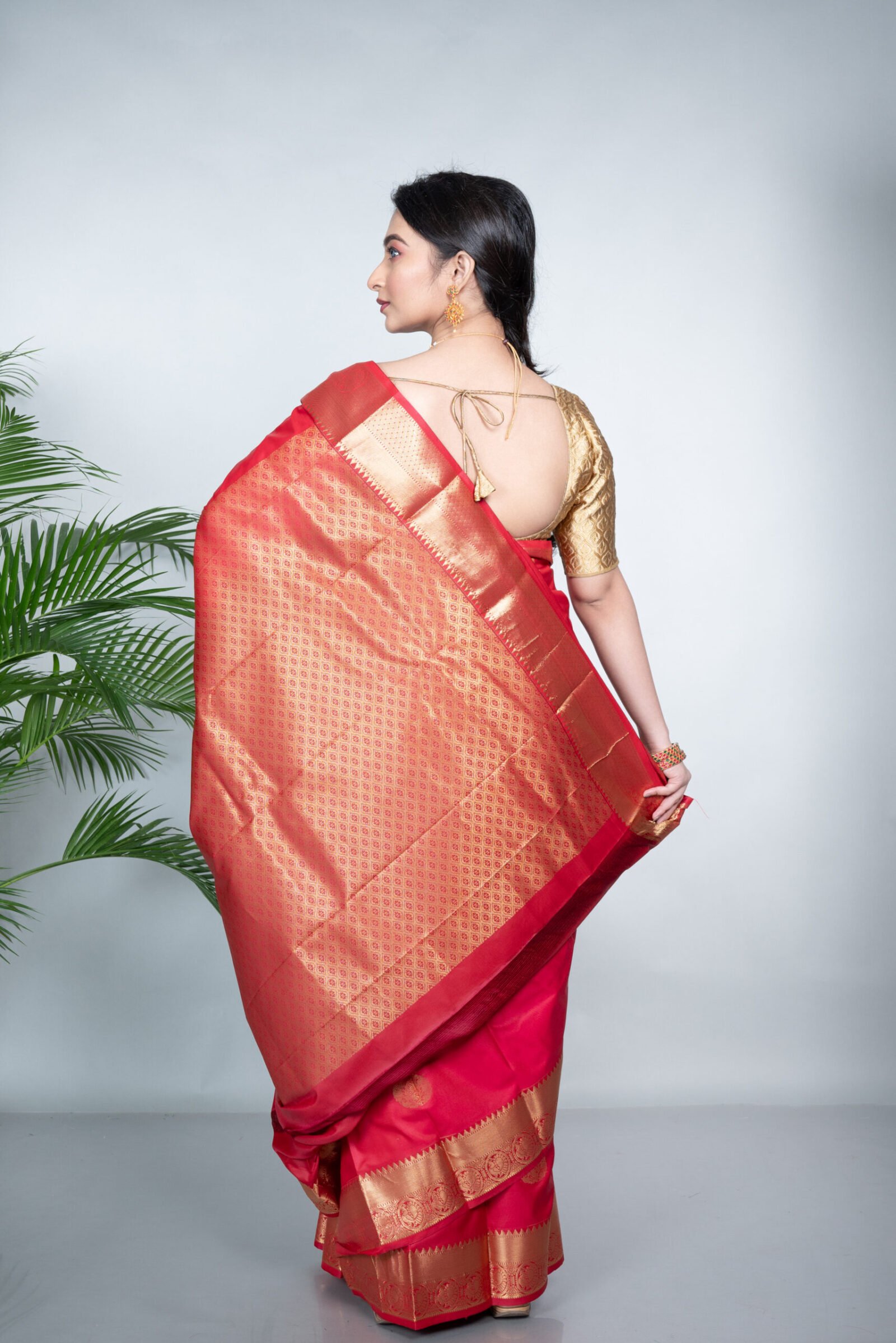 Kanjeevaram 'Rosy Reverie'  Silk - Image 4