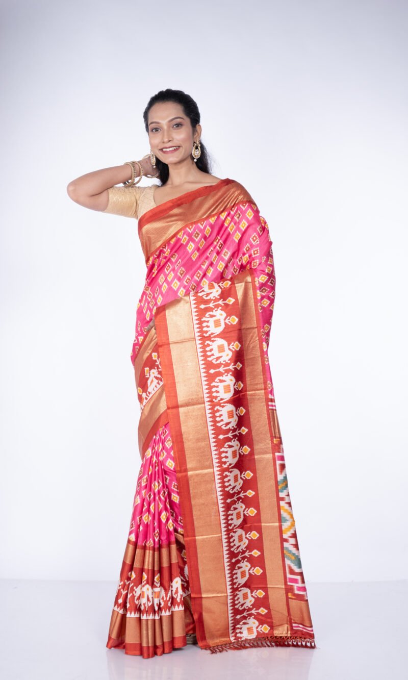 "Imperial Ikat" Cotton Silk