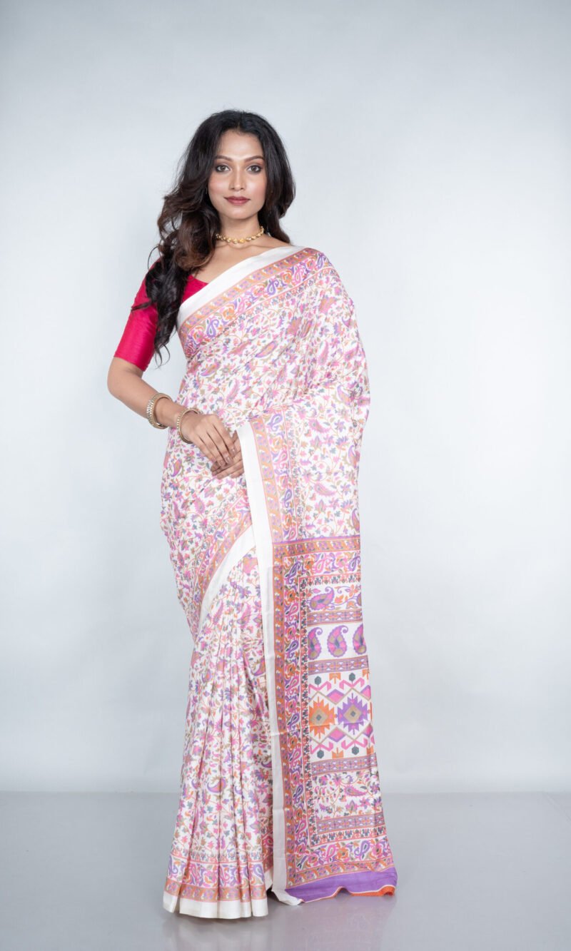 Kashmiri 'Lotus Lace' Silk